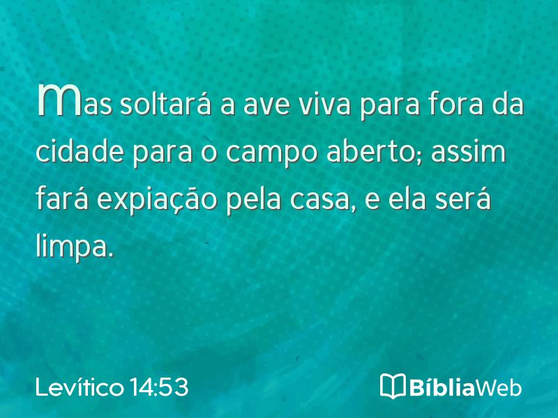 Levítico 14:53 em imagem para compartilhar
