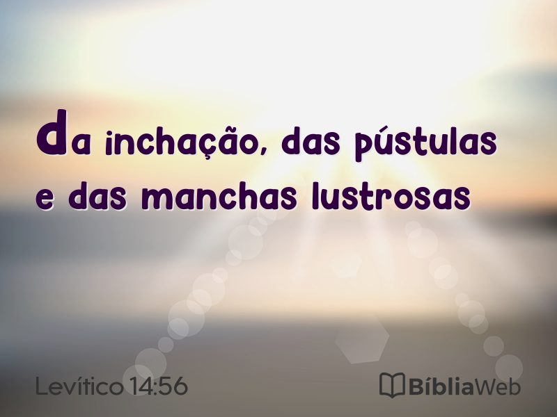 Levítico 14:56 em imagem para compartilhar