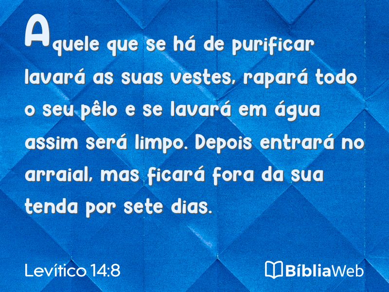 Levítico 14:8 em imagem para compartilhar