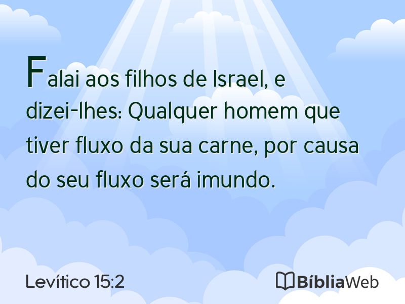 Levítico 15:2 em imagem para compartilhar