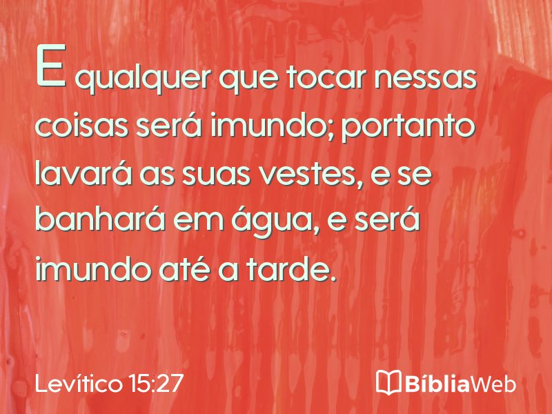 Levítico 15:27 em imagem para compartilhar