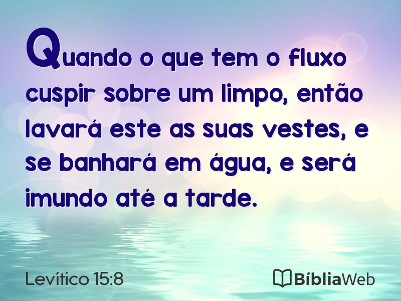 Levítico 15:8 em imagem para compartilhar