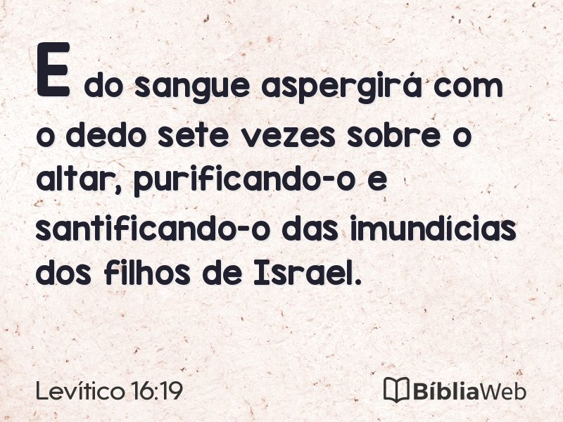 Levítico 16:19 em imagem para compartilhar