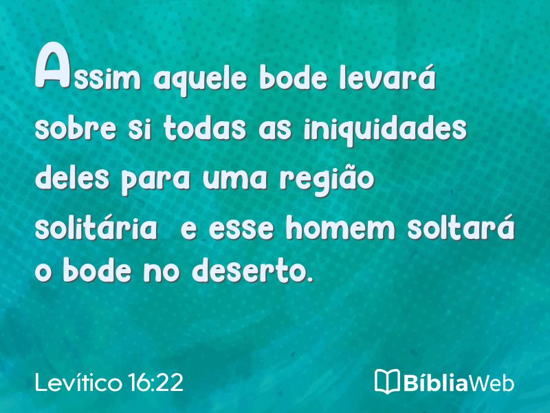 Levítico 16:22 em imagem para compartilhar