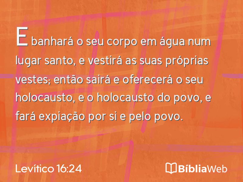 Levítico 16:24 em imagem para compartilhar