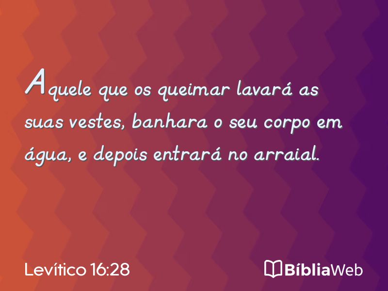 Levítico 16:28 em imagem para compartilhar