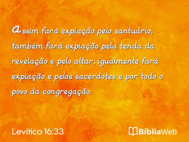 Levítico 16:33 em imagem para compartilhar