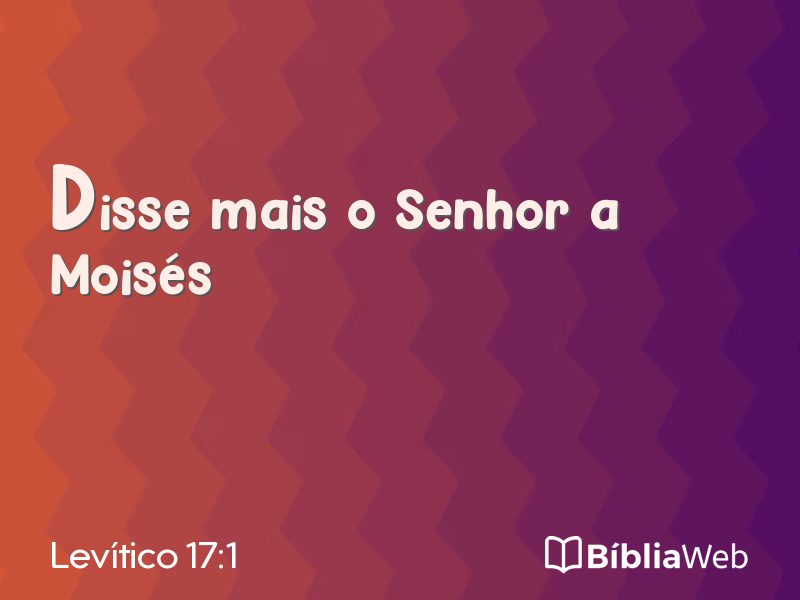 Levítico 17:1 em imagem para compartilhar