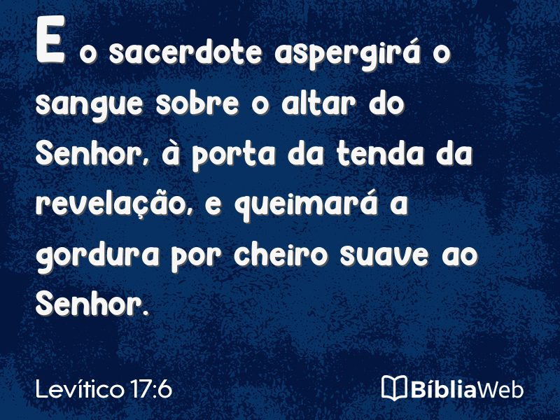 Levítico 17:6 em imagem para compartilhar