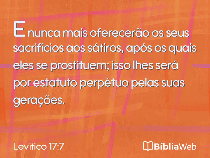 Levítico 17:7 em imagem para compartilhar