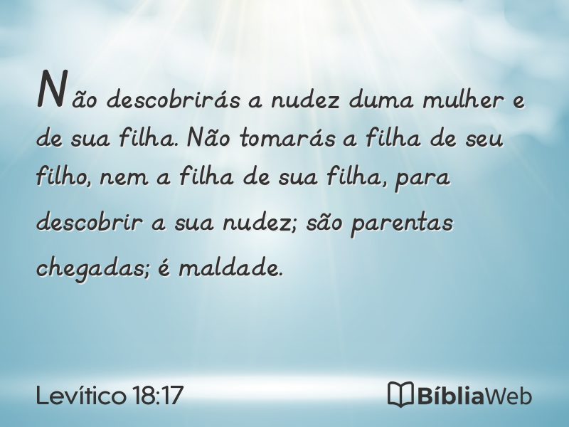 Levítico 18:17 em imagem para compartilhar