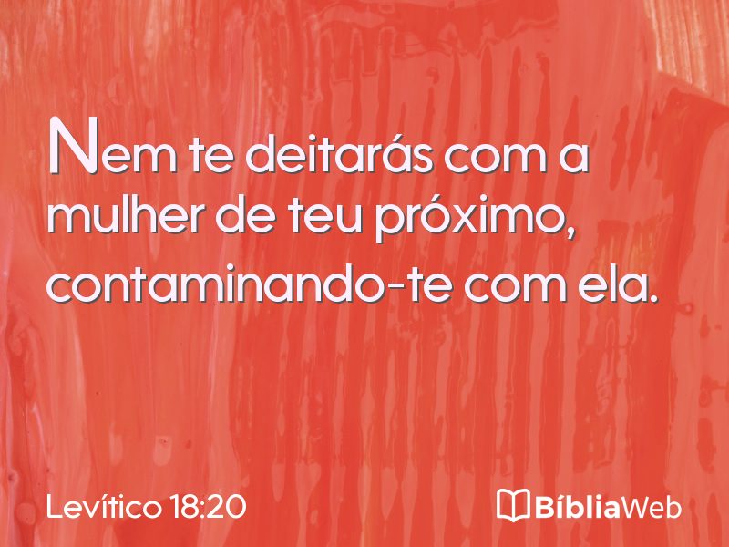 Levítico 18:20 em imagem para compartilhar
