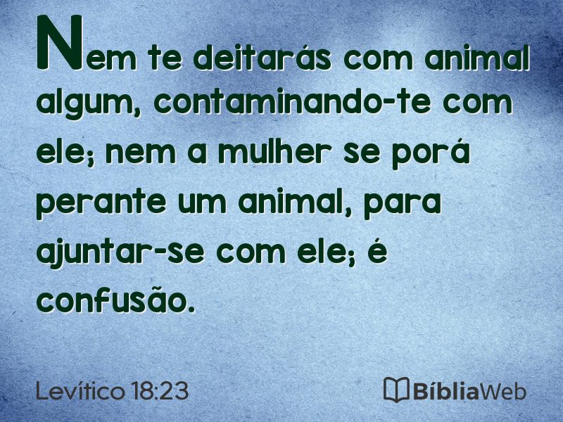 Levítico 18:23 em imagem para compartilhar
