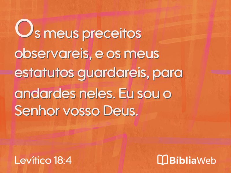 Levítico 18:4 em imagem para compartilhar