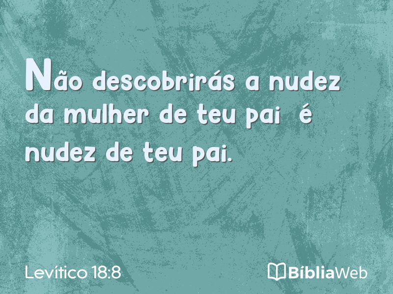 Levítico 18:8 em imagem para compartilhar