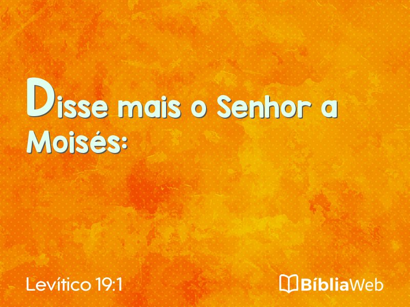 Levítico 19:1 em imagem para compartilhar