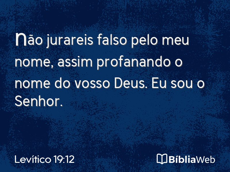 Levítico 19:12 em imagem para compartilhar