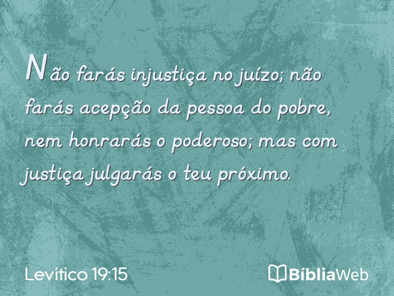 Levítico 19:15 em imagem para compartilhar