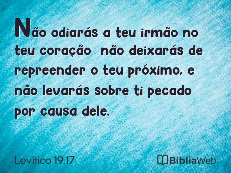 Levítico 19:17 em imagem para compartilhar
