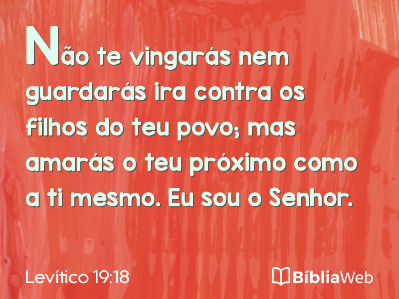 Levítico 19:18 em imagem para compartilhar