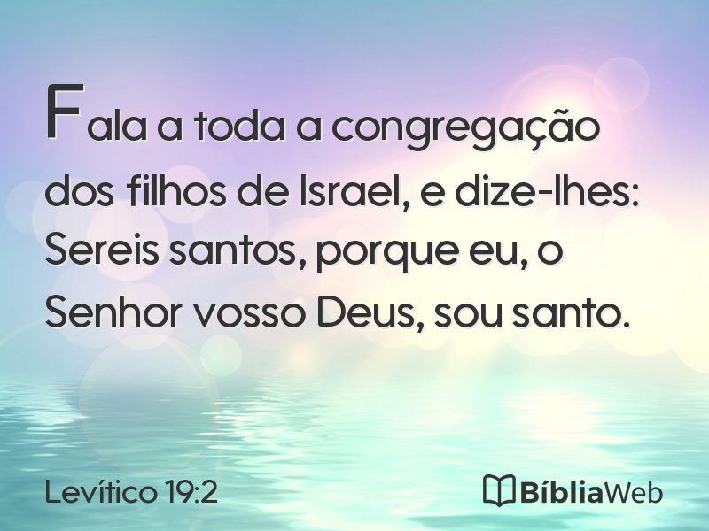 Levítico 19:2 em imagem para compartilhar