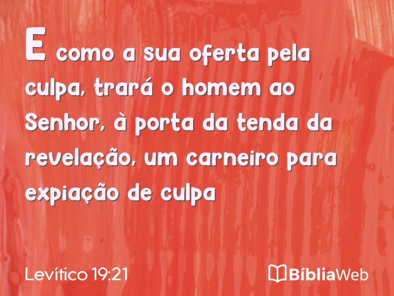 Levítico 19:21 em imagem para compartilhar