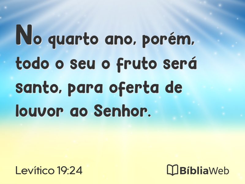 Levítico 19:24 em imagem para compartilhar