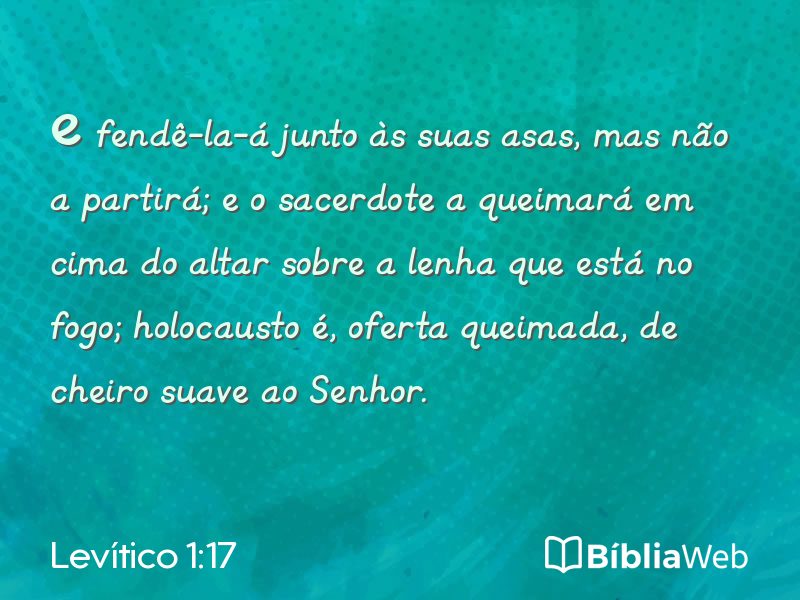 Levítico 1:17 em imagem para compartilhar