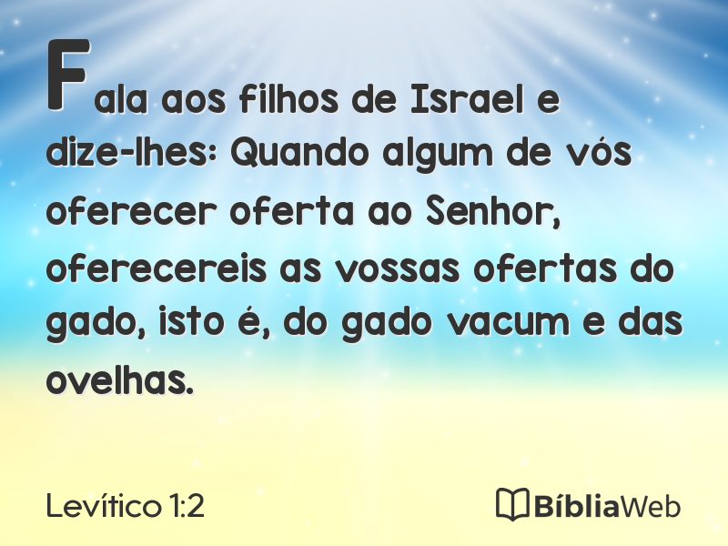 Levítico 1:2 em imagem para compartilhar