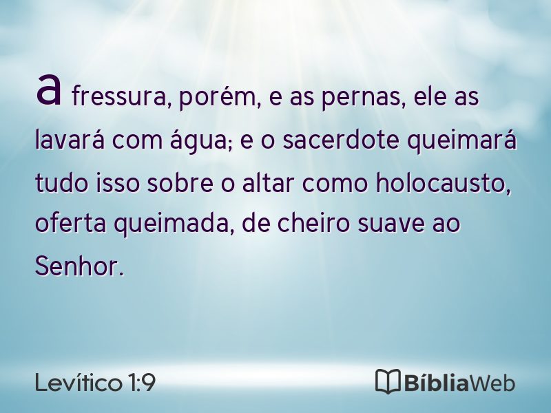 Levítico 1:9 em imagem para compartilhar