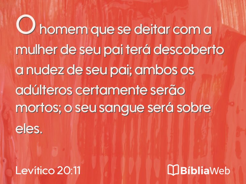 Levítico 20:11 em imagem para compartilhar