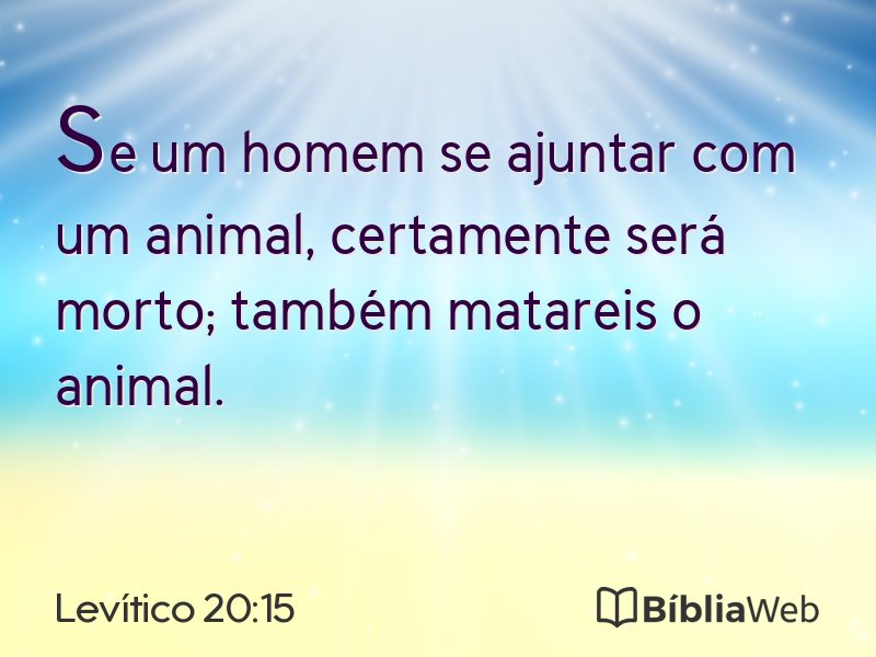 Levítico 20:15 em imagem para compartilhar