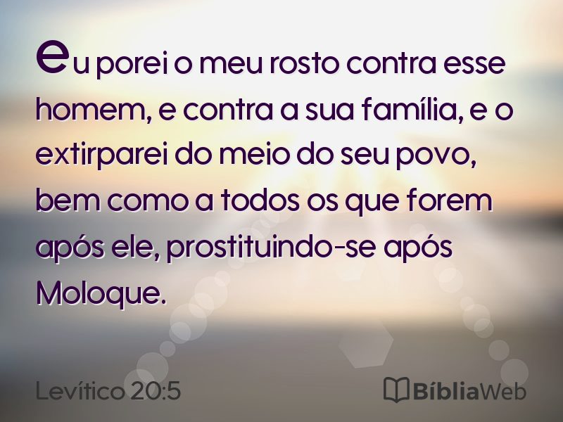 Levítico 20:5 em imagem para compartilhar