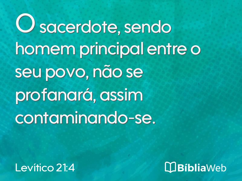 Levítico 21:4 em imagem para compartilhar
