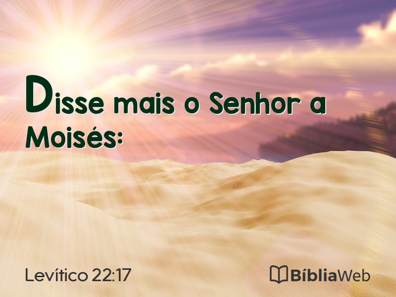 Levítico 22:17 em imagem para compartilhar