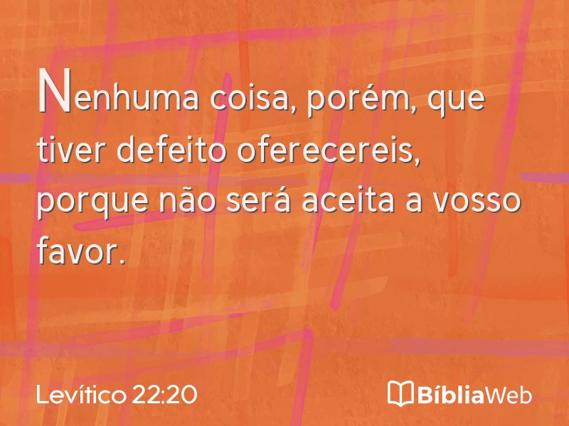 Levítico 22:20 em imagem para compartilhar