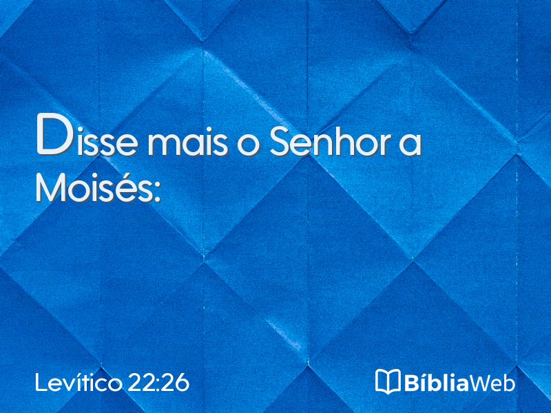 Levítico 22:26 em imagem para compartilhar