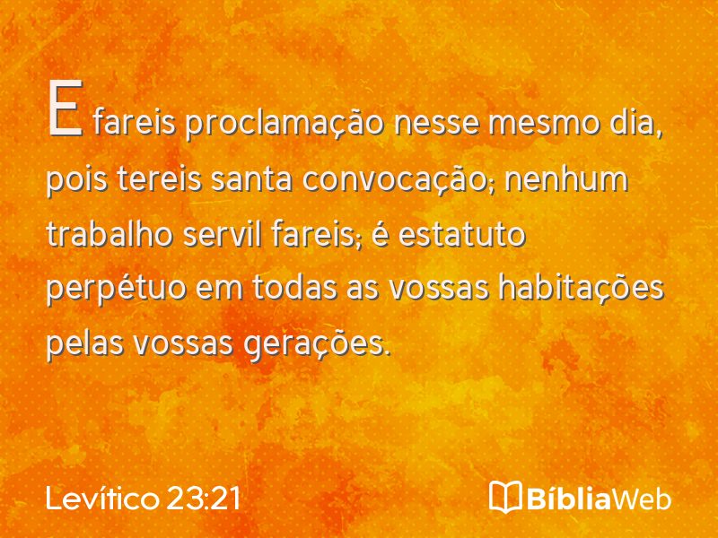 Levítico 23:21 em imagem para compartilhar