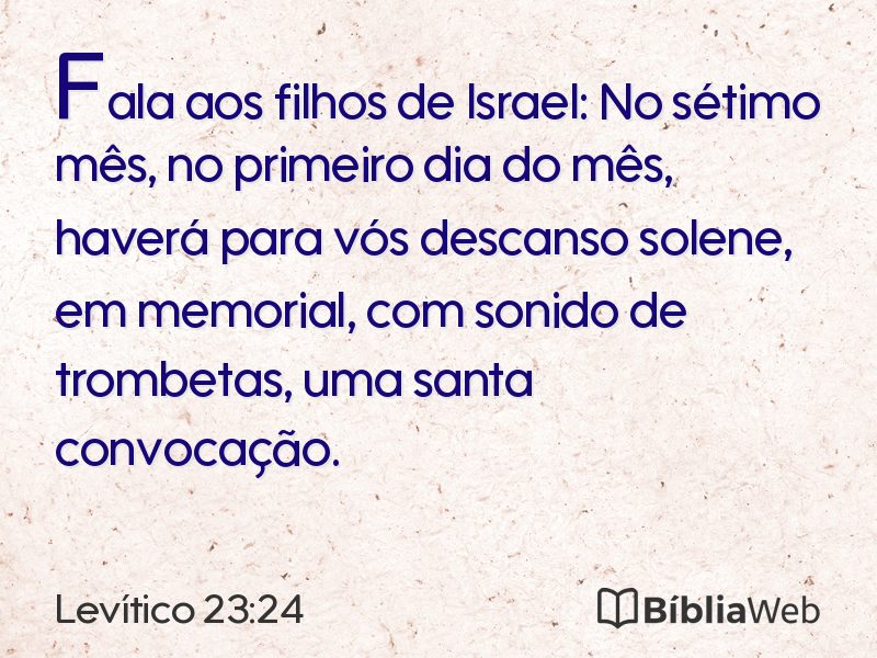 Levítico 23:24 em imagem para compartilhar