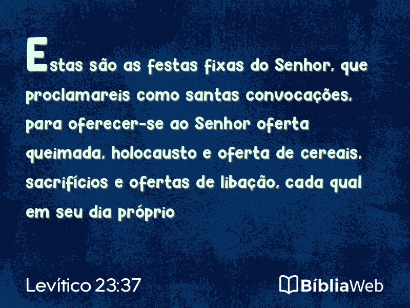 Levítico 23:37 em imagem para compartilhar
