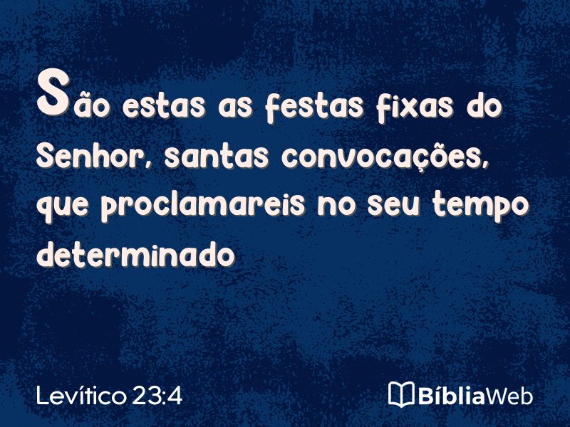 Levítico 23:4 em imagem para compartilhar