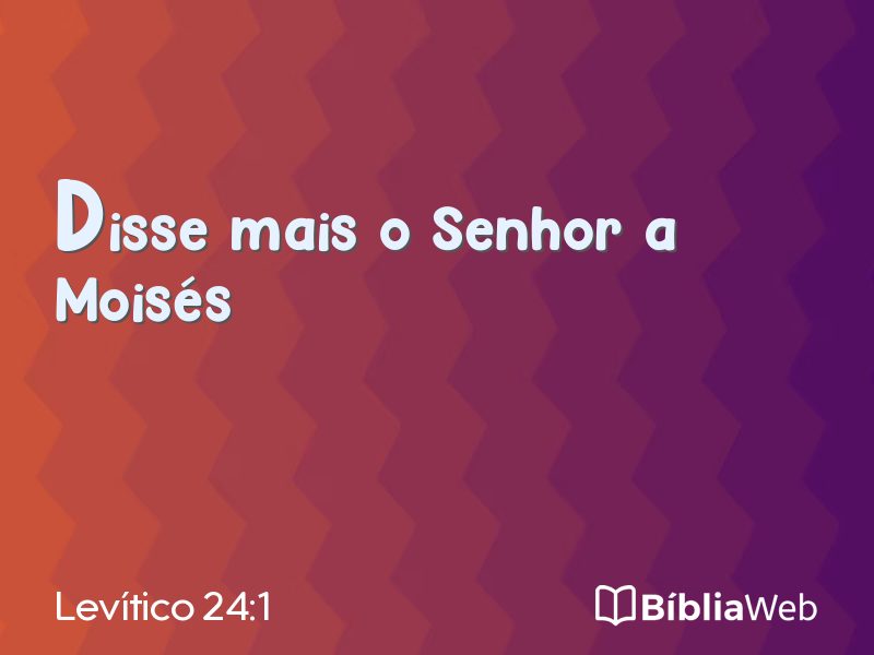 Levítico 24:1 em imagem para compartilhar