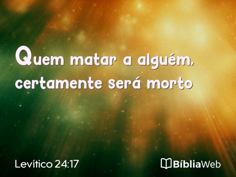 Levítico 24:17 em imagem para compartilhar