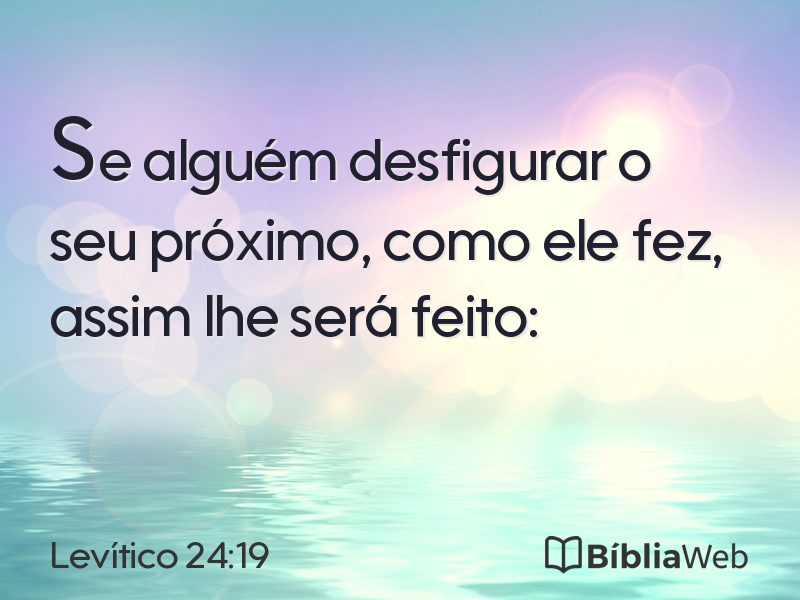 Levítico 24:19 em imagem para compartilhar