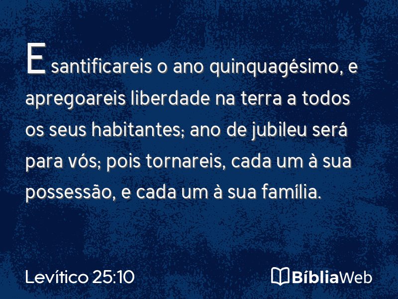 Levítico 25:10 em imagem para compartilhar