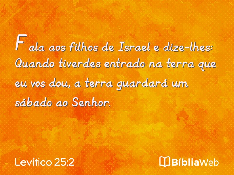 Levítico 25:2 em imagem para compartilhar