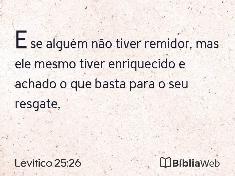 Levítico 25:26 em imagem para compartilhar