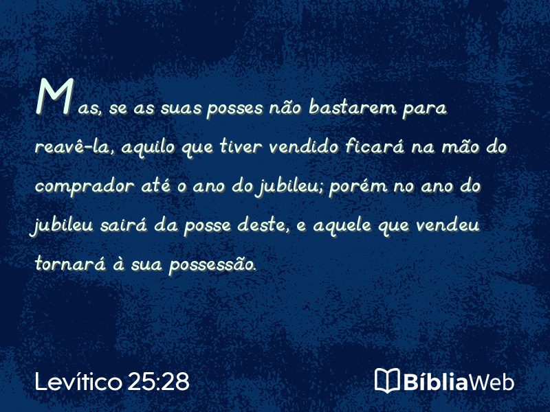 Levítico 25:28 em imagem para compartilhar