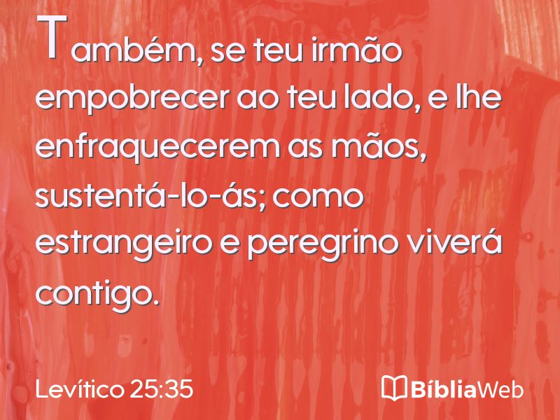 Levítico 25:35 em imagem para compartilhar