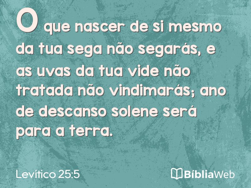 Levítico 25:5 em imagem para compartilhar